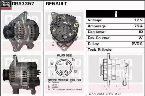 Remy DRA3357 - Alternatore autozon.pro