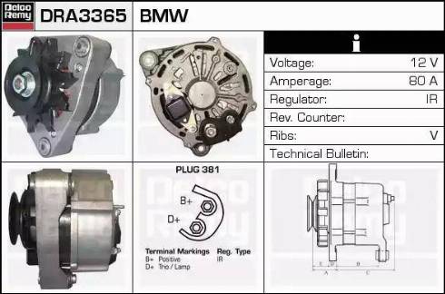 Remy DRA3365 - Alternatore autozon.pro