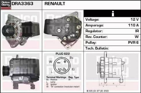 Remy DRA3363 - Alternatore autozon.pro