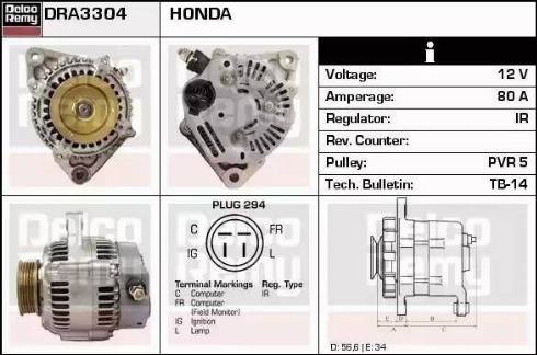 Remy DRA3304 - Alternatore autozon.pro