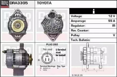 Remy DRA3305 - Alternatore autozon.pro