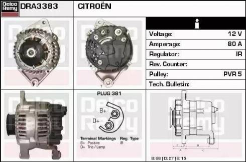 Remy DRA3383 - Alternatore autozon.pro