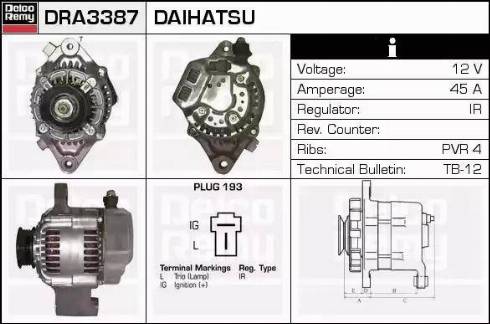 Remy DRA3387 - Alternatore autozon.pro