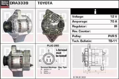 Remy DRA3339 - Alternatore autozon.pro