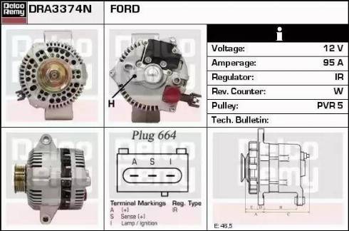 Remy DRA3374N - Alternatore autozon.pro