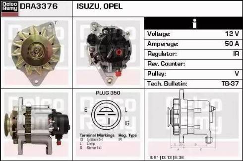 Remy DRA3376 - Alternatore autozon.pro