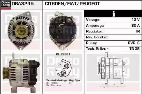 Remy DRA3245 - Alternatore autozon.pro