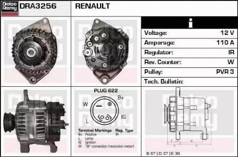 Remy DRA3256 - Alternatore autozon.pro