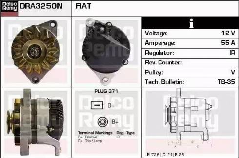 Remy DRA3250N - Alternatore autozon.pro