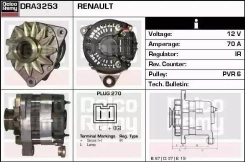 Remy DRA3253 - Alternatore autozon.pro