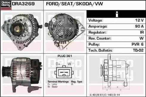 Remy DRA3269 - Alternatore autozon.pro