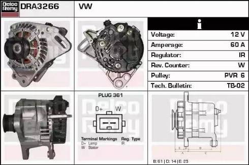 Remy DRA3266 - Alternatore autozon.pro