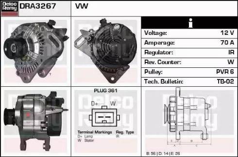 Remy DRA3267 - Alternatore autozon.pro