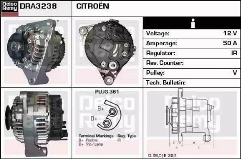 Remy DRA3238 - Alternatore autozon.pro