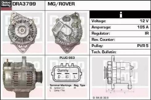 Remy DRA3799 - Alternatore autozon.pro