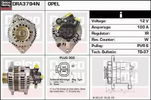 Remy DRA3794N - Alternatore autozon.pro