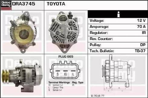 Remy DRA3745 - Alternatore autozon.pro