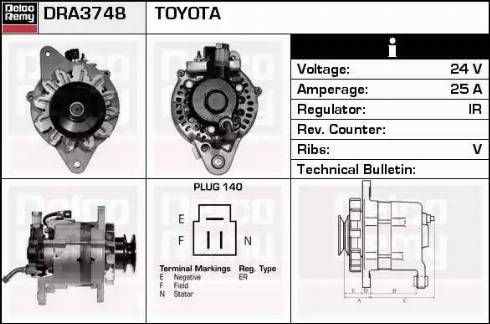 Remy DRA3748 - Alternatore autozon.pro