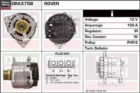 Remy DRA3758 - Alternatore autozon.pro