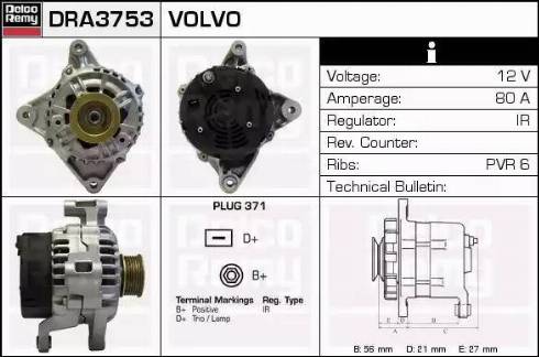 Remy DRA3753 - Alternatore autozon.pro