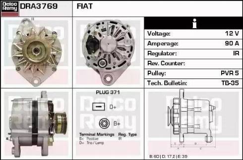 Remy DRA3769 - Alternatore autozon.pro