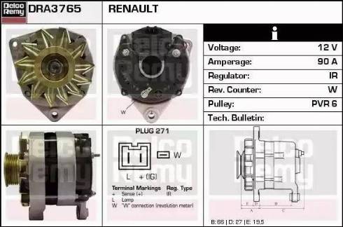 Remy DRA3765 - Alternatore autozon.pro