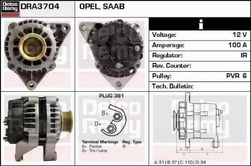 Remy DRA3704 - Alternatore autozon.pro