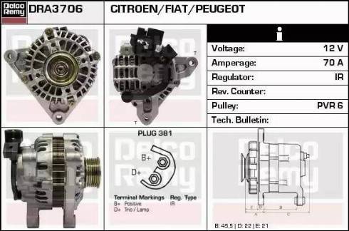 Remy DRA3706 - Alternatore autozon.pro