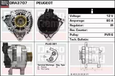 Remy DRA3707 - Alternatore autozon.pro