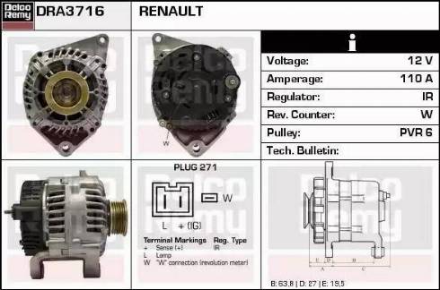 Remy DRA3716 - Alternatore autozon.pro