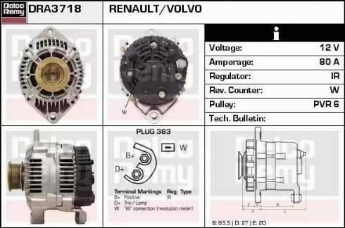 Remy DRA3718 - Alternatore autozon.pro