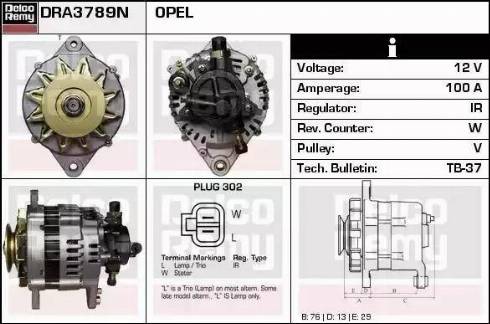 Remy DRA3789N - Alternatore autozon.pro