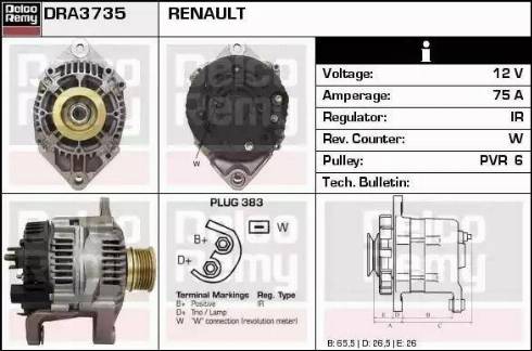 Remy DRA3735 - Alternatore autozon.pro