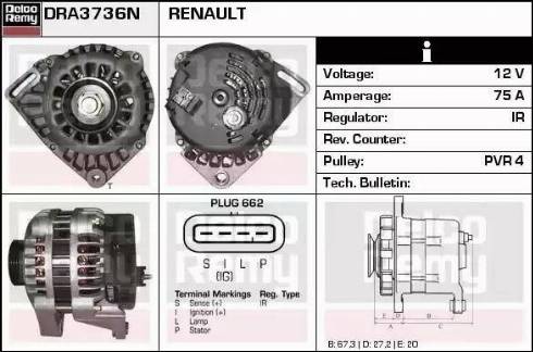 Remy DRA3736N - Alternatore autozon.pro