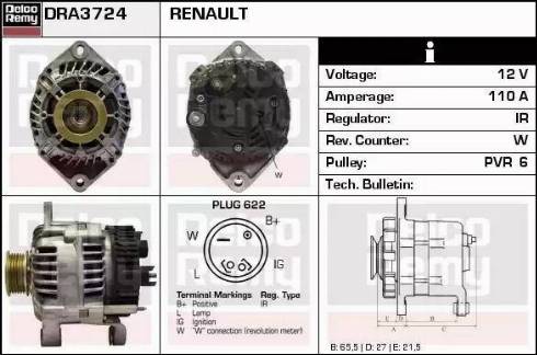 Remy DRA3724 - Alternatore autozon.pro