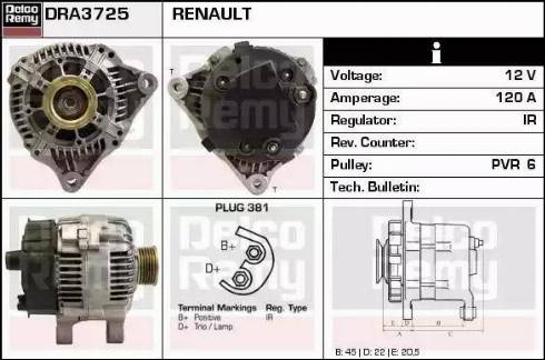 Remy DRA3725 - Alternatore autozon.pro