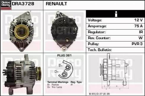 Remy DRA3728 - Alternatore autozon.pro