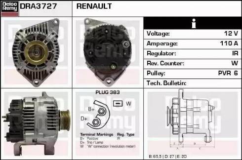 Remy DRA3727 - Alternatore autozon.pro