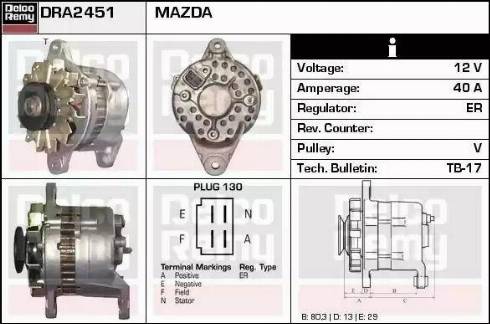 Remy DRA2451 - Alternatore autozon.pro