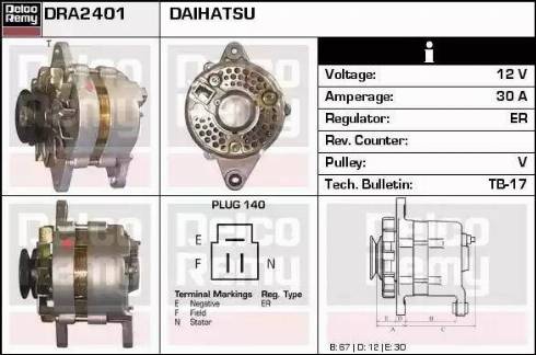 Remy DRA2401 - Alternatore autozon.pro