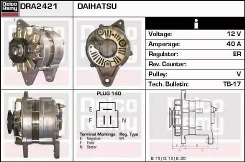 Remy DRA2421 - Alternatore autozon.pro