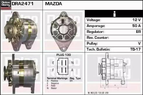 Remy DRA2471 - Alternatore autozon.pro