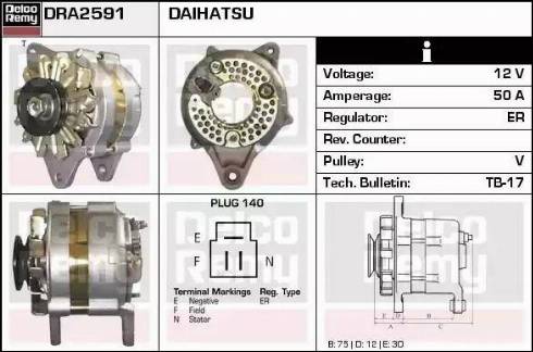 Remy DRA2591 - Alternatore autozon.pro