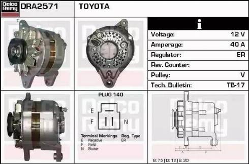 Remy DRA2571 - Alternatore autozon.pro