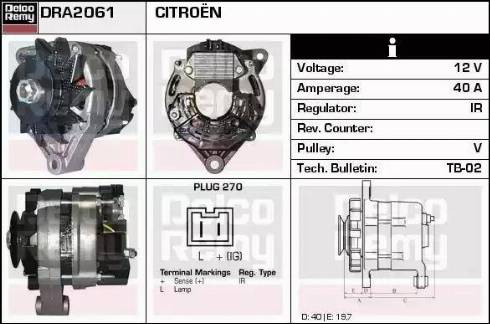 Remy DRA2061 - Alternatore autozon.pro