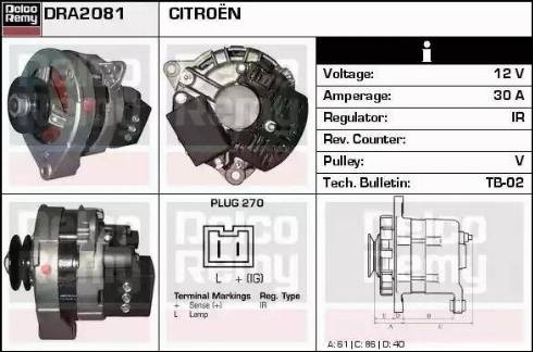 Remy DRA2081 - Alternatore autozon.pro