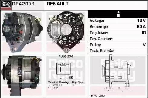 Remy DRA2071 - Alternatore autozon.pro