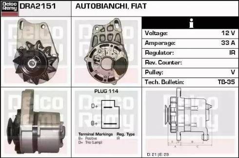 Remy DRA2151 - Alternatore autozon.pro