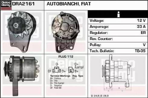 Remy DRA2161 - Alternatore autozon.pro