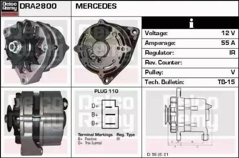 Remy DRA2800 - Alternatore autozon.pro